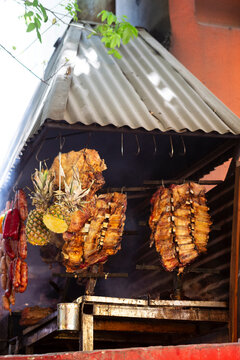parrillada in a restaurant in La Boca neighbourhood in Buenos Aires, Argentina