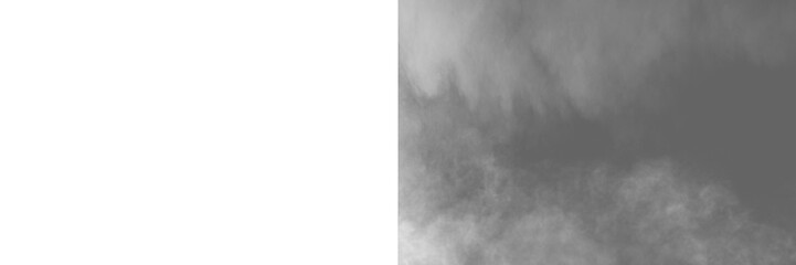 White color fog png. Fog isolated on transparent background. Fog cloud smoke effect. Realistic fog cloud smoke mist texture.	
