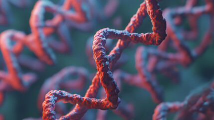 DNA RNA close up