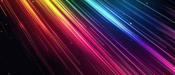 Abstract background with colorful neon lines
