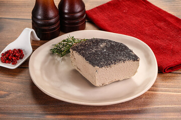 Delicous liver pate snack appetizer