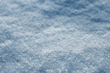 śnieg, kryształki śniegu, powierzchnia śniegu, zima, mróz, snow zoom, winter, cold, winter background - obrazy, fototapety, plakaty