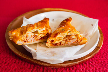 自家製のミートパイ