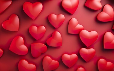 Valentines day_background_with_red_hear