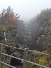 Entrance in the mountains