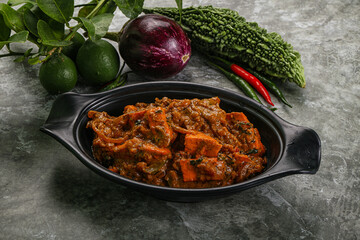 Indian cuisine - homemade mutter paneer