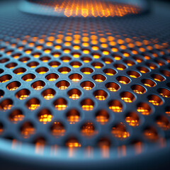 Obraz premium Lochgitter Struktur von Lautsprecher