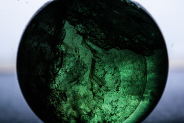 crystal sphere close up