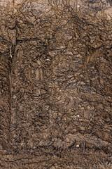 Aerial texture of dry river with crack textures