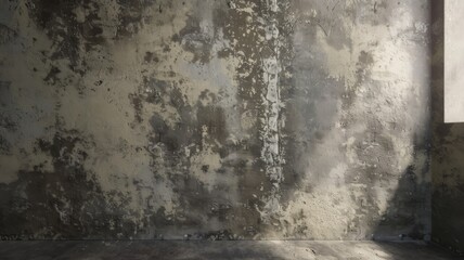 Abstract play of shadows on a textured wall with a minimalist design