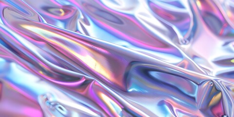 Futuristic neurographic abstract background with amazing texture with 3D effects,holographic tone,creative design concept for banners,promotional materials,presentations