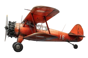 Rollo Alte Flugzeuge small airplane isolated on transparent background ,vintage plane png ,generative ai