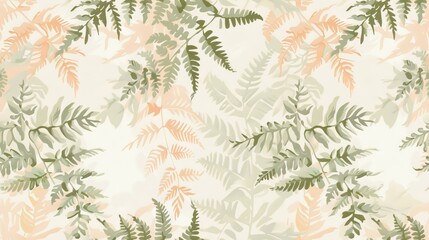 a pattern with leaves