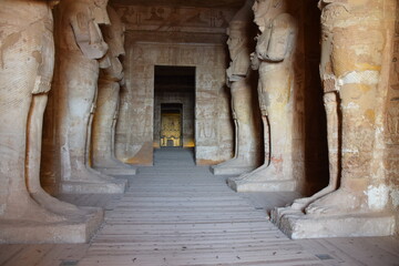 Der grosse Tempel des Ramses II in Abu Simbel - obrazy, fototapety, plakaty