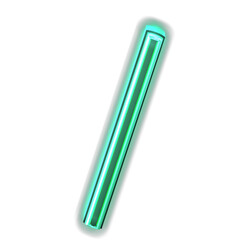 Glowing turquoise 3d symbols