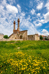 Cifte Minareli Medrese (Double Minaret Thelogical Schools). The structure is located at the city...