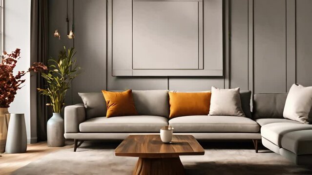 A Living Room With a Couch and a Coffee Table