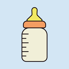 Baby feeding bottle vector isolated icon