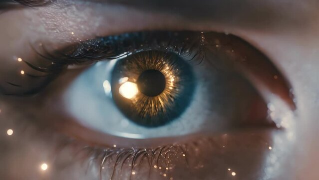 Close Up of a Persons Blue Eye