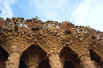 Park Guell Barcelona city Spain Catalunia