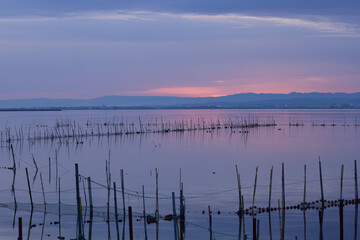 Albufera de Valencia al atardecer