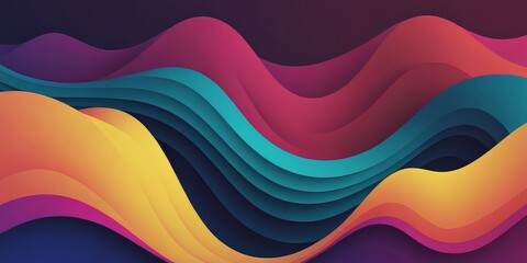 Wavy colored background.