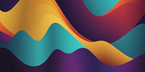 Wavy colored background.