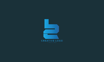 BZ ZB Abstract initial monogram letter alphabet logo design
