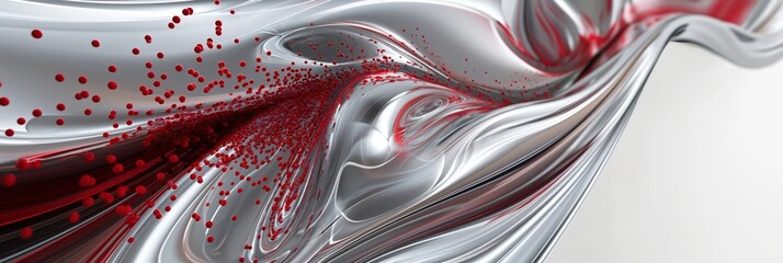 Abstract Background with 3D Wave background.