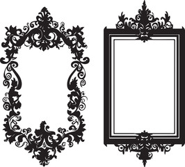 Set Frames. Hand drawn vector illustration	