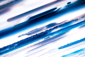 blue tainted agate landscape macro photography detail texture. close-up polished semi-preciomacro...