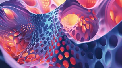 Foto op Canvas abstract elegant fractal 3D background.  © PELK
