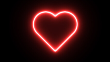 love neon icon graphics. heart icons, concept of love.