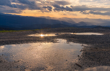 Reflejos de atardecer