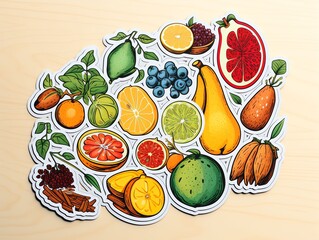 Die-cut sticker, organic flat ramadhan collection illustrated
