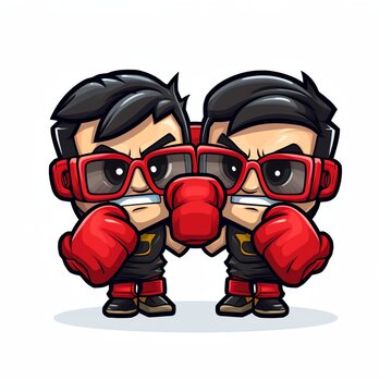 bitmoji boxing gloves logo