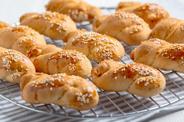 Greek Easter cookies koulourakia.