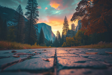 a path through the mountains 