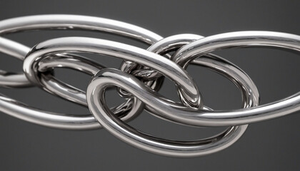 3d rendering, abstract background of chain twisted in helix