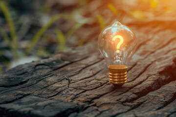 photo of a smart and dumb idea with a light bulb and a question mark