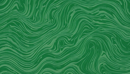 Fototapeta premium Abstract green background waves
