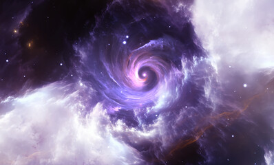 Black hole in the nebula