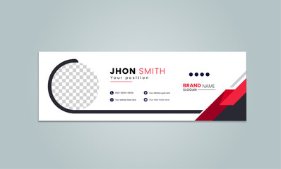 Creative Email Signature, Modern and minimalist email signature or email footer template