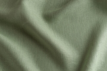Pale green linen tissue background - 733417399