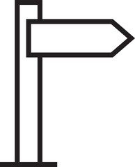 Fototapeta premium Street Guidepost Icon