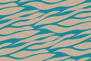 Modern minimalist abstract doodle brush stroke painting seamless pattern. Stylish wavy marble background prints. Paint line background vector illustration. Hipster seamless pattern