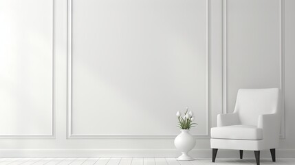Fototapeta premium Clean and minimalistic white texture