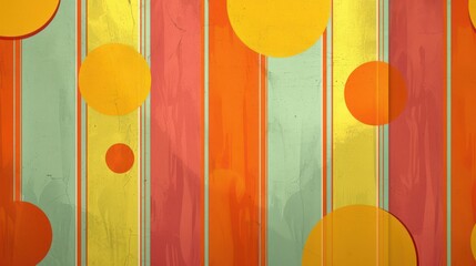 An abstract background with a mid-century modern aesthetic, featuring vintage warm hues.