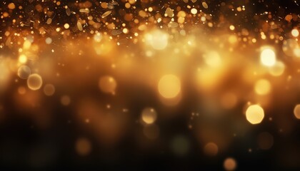 Fototapeta na wymiar Abstract gold bokeh background. Christmas and New Year concept.