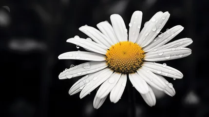 Foto auf Acrylglas Finding joy in the simplicity of a daisy © Cloudyew